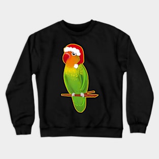 Christmas Bird Agapornis Bird Love Crewneck Sweatshirt